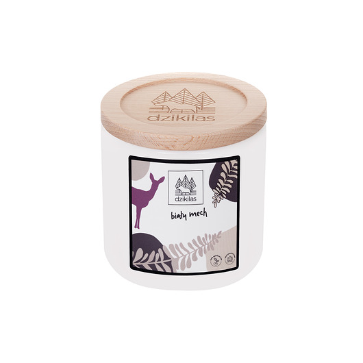 świece zapachowe Świeca o zapachu białego piżma 400g - Biały mech