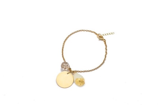 bransoletka na łańcuszku z kroplą z mleka mamy  4 Seasons Jewelry
