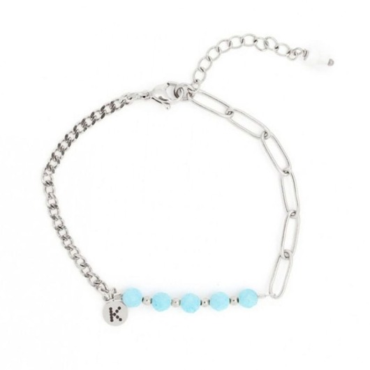 bransoletki z kamieni naturalnych Bestseller! Bransoletka z Amazonitem Srebrna stal szlachetna