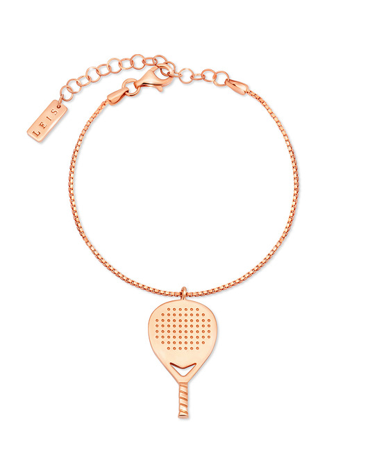 bransoletki złote Damska bransoletka w kolorze różowego złota padel X3