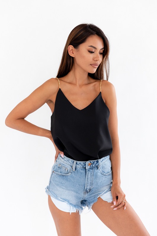 t-shirt damskie GOLDEN CHAIN bluzka na efektownych ramiączkach