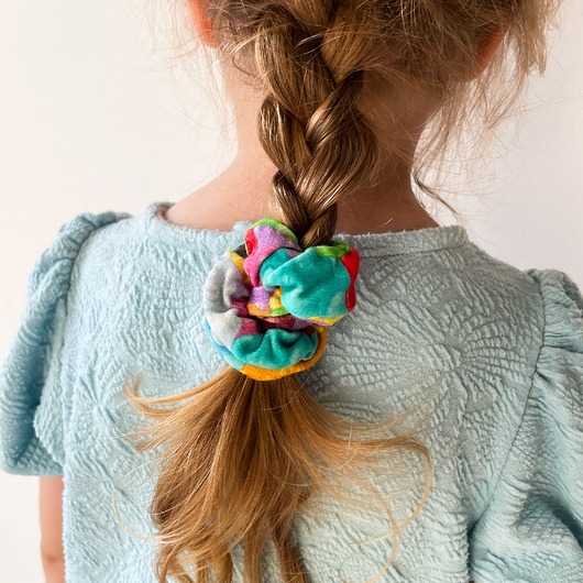 gumki do włosów Scrunchie gumka frotka wąska - żelki misie