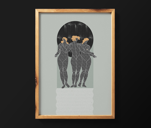 grafiki i ilustracje Trzy Gracje