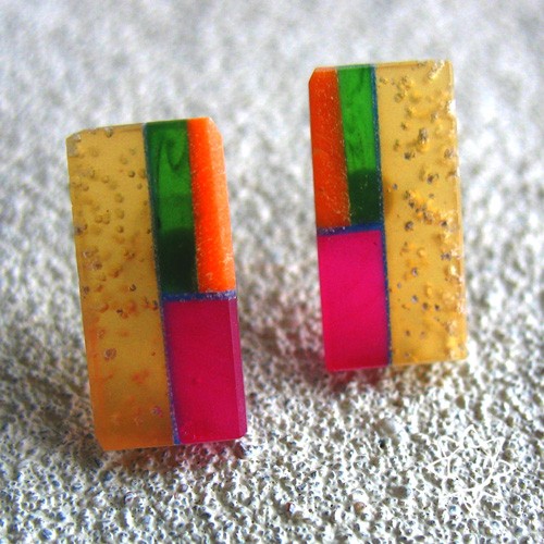 ECO MOSAIC- kolczyki z recyklingu KOS jewellery
