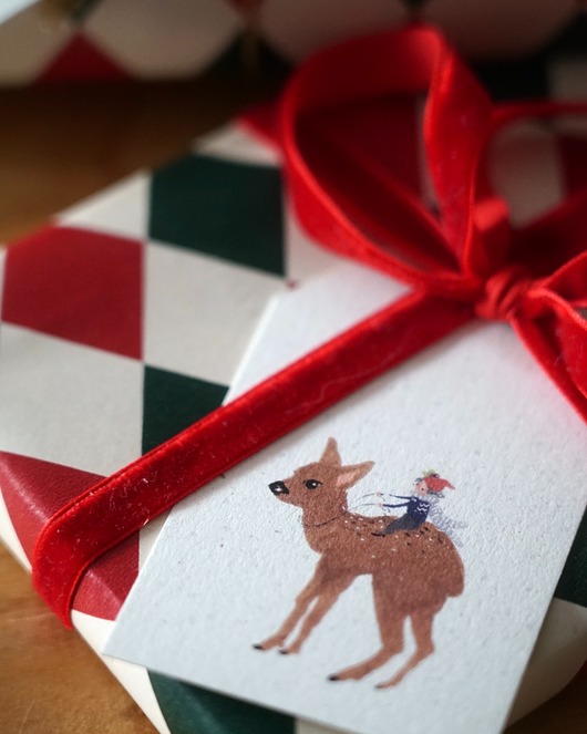 kartki okolicznościowe - wydruki Zestaw 3 świątecznych zawieszek do prezentów, Hi Little