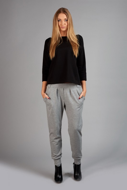 Bluzka ZIPPER czarna TOSS