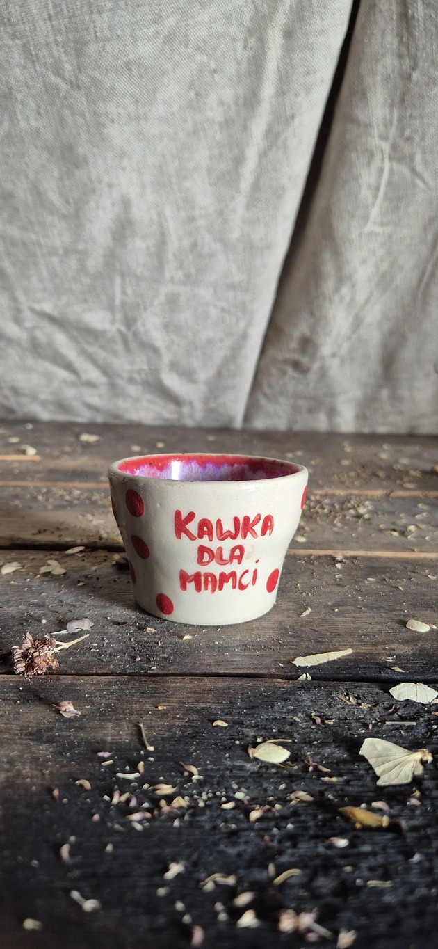kubki Czarka 70 ml Kawka dla Mamci, Kubek na herbatę, Czarka na małą kawę, Mama