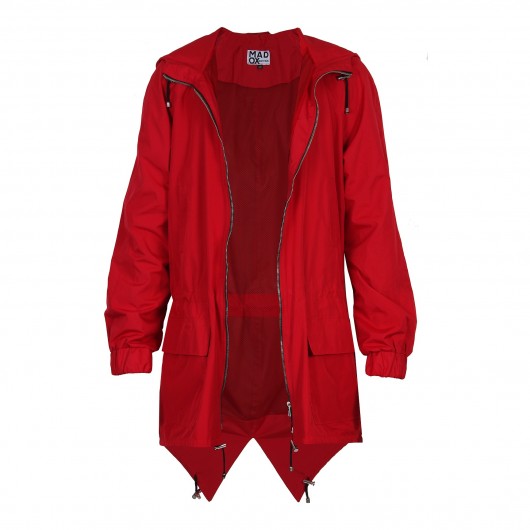 Czerwona kurtka parka Madox design