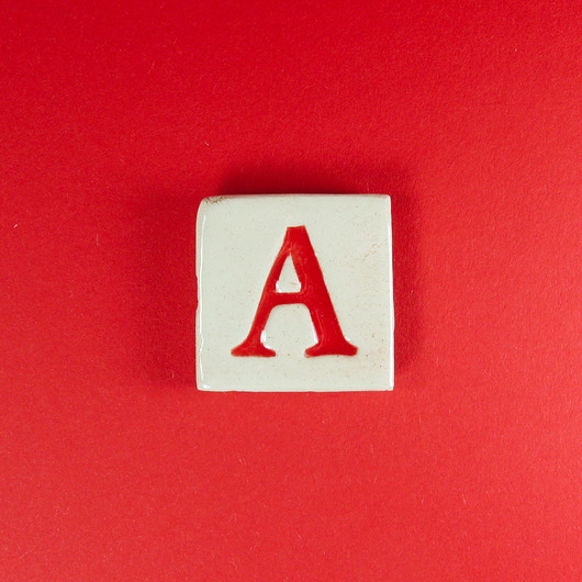magnesy Ceramiczny magnes, czerwona literka A