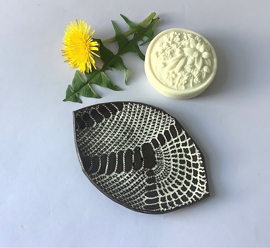 mydelniczki Mydelniczka ceramiczna "Koronka"