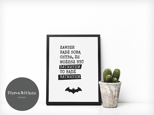 Plakat Batman PlumeHibou