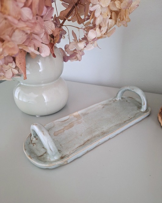 Podstawki pod kadzidełka Ceramiczna podstawka z uchwytami