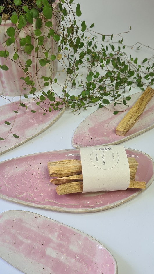 Podstawki pod kadzidełka Zestaw dwóch podstawek Pink Twise