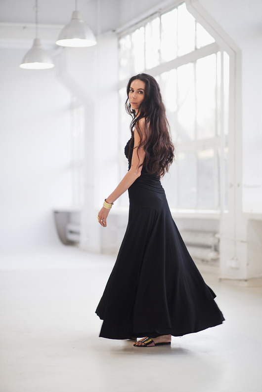 Spódnica maxi MAKSYMALISTKA black RISK MADE IN WARSAW