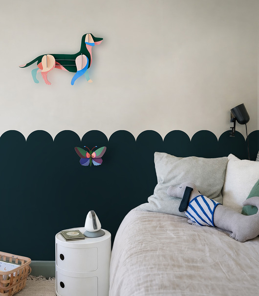 tapety i naklejki ścienne Wainscoting Solid  Dark - samoprzylepny dekoracyjny panel ścienny