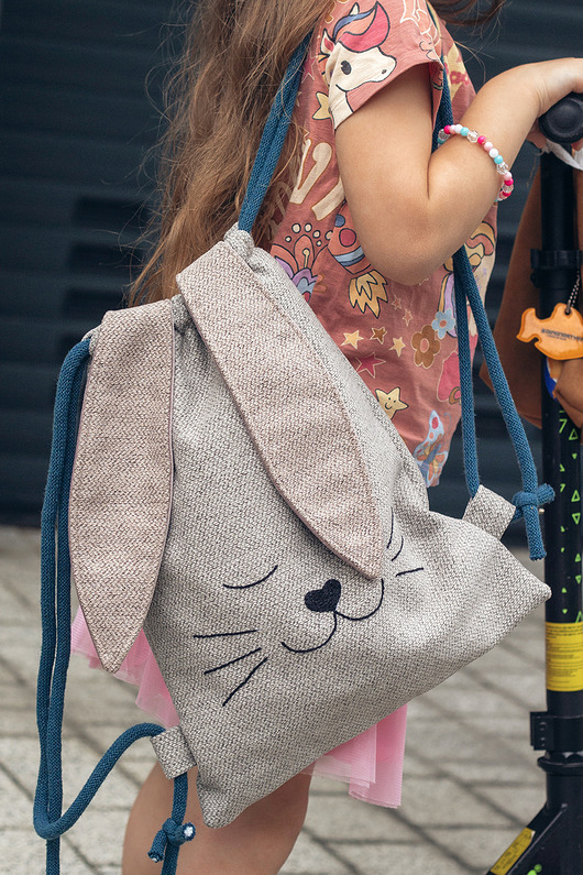 torebki, worki i plecaki dziecięce Plecak z uszami królik