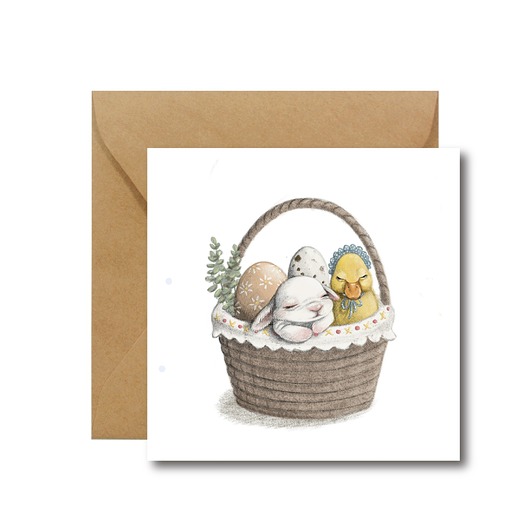 kartki wielkanocne Easter  Bunny - kartka wielkanocna
