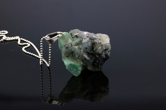 Brazi Colare Szmaragd Brazi Druse Jewelry