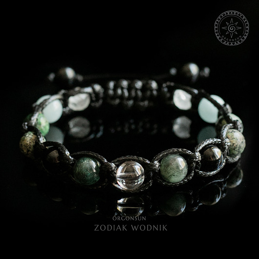 biżuteria męska Zodiak Wodnik Bransoletka Męska Dla Wodnika Prezent Biżuteria