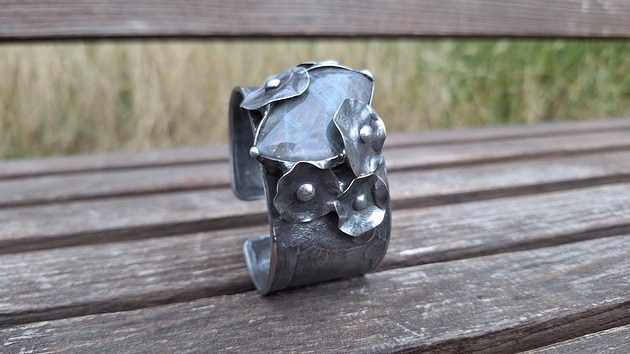 bransoletki wire wrapping Wielokwiatka - bransoletka regulowana