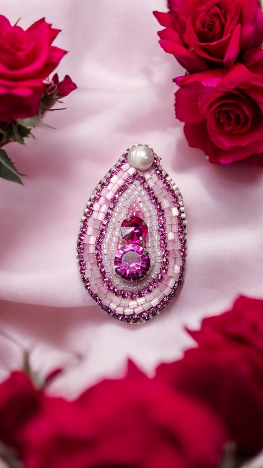 broszki Wyjątkowa broszka Viva la Vulva handmade rękodzieło unikat