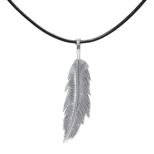 srebrne naszyjniki Feather simple - Naszyjnik srebrny