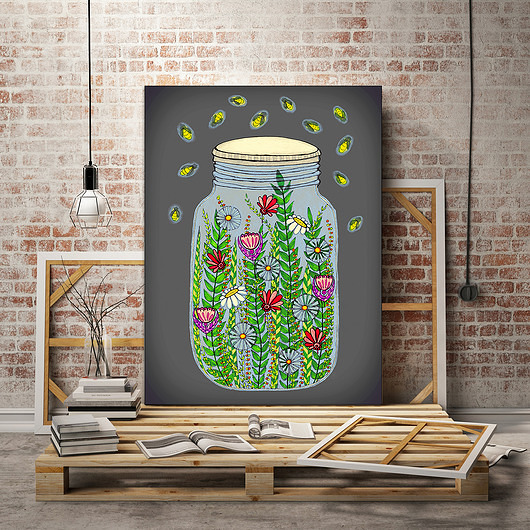 grafiki i ilustracje Świetliki. Plakat