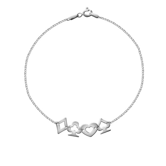 Bransoletka Tiny Chains - cards by ilo