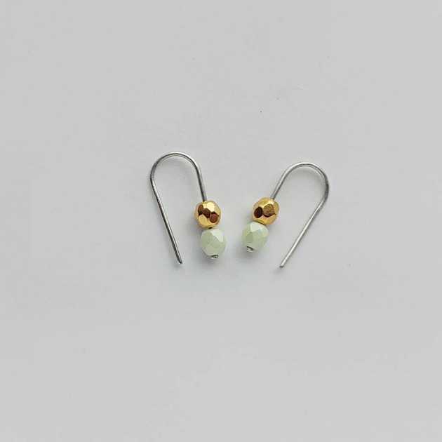 kolczyki z kamieniami Kolczyki OKRĄG