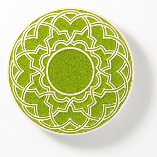 podkładki do kuchni Podstawka GEOMETRYCZNA jasnozielona