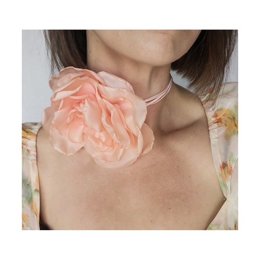 chokery Brzoskwiniowy choker