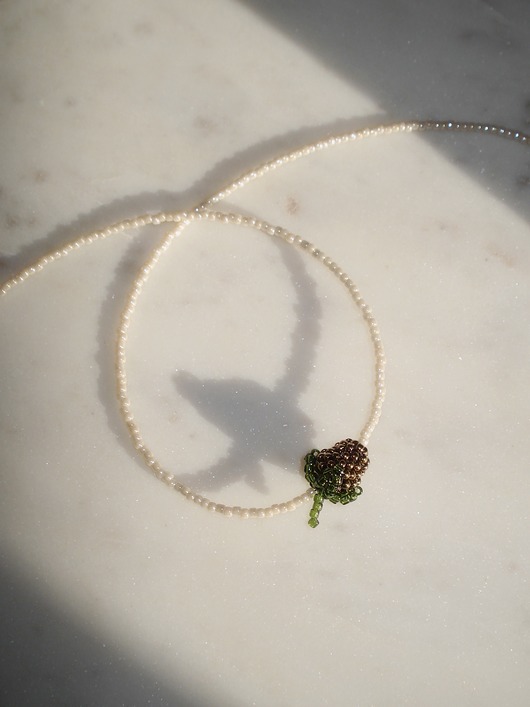 chokery Naszyjnik - lampone marrone II