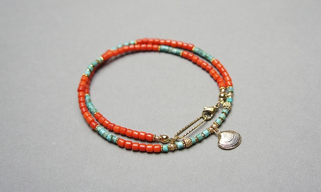 chokery Sea collection - Koral orange vol 3 /choker/ 10.07.25