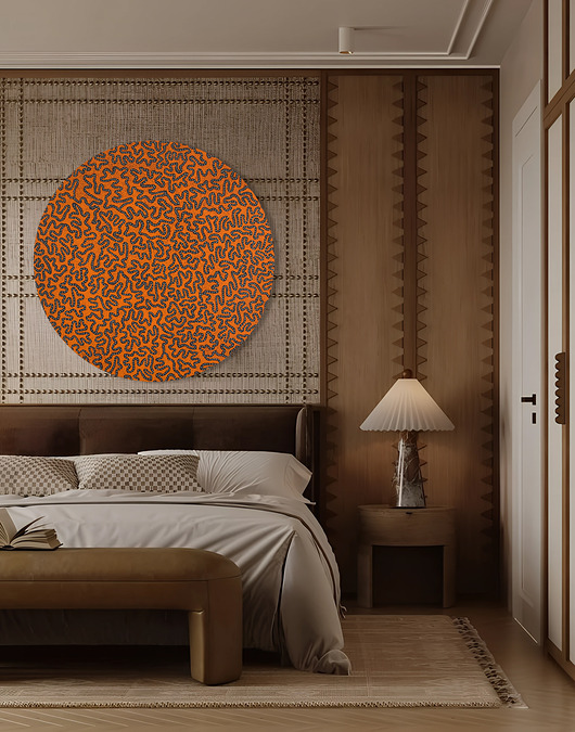 obrazy Abstrakcja -  okrągły obraz na płótnie lub naklejka