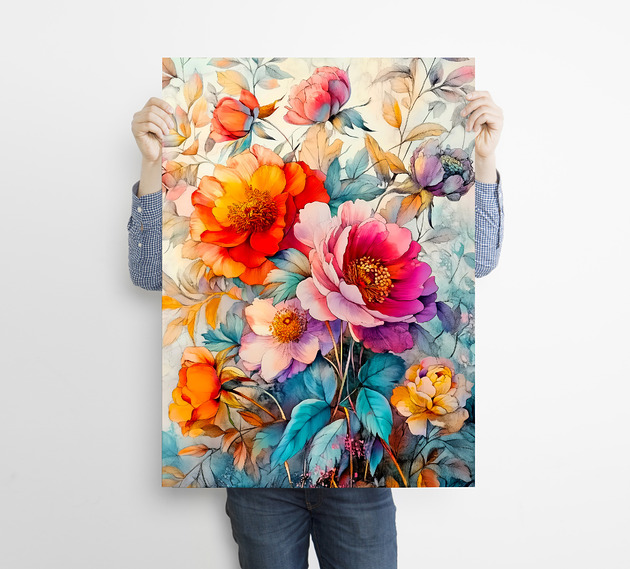 plakaty Kwiaty - grafika na plakacie