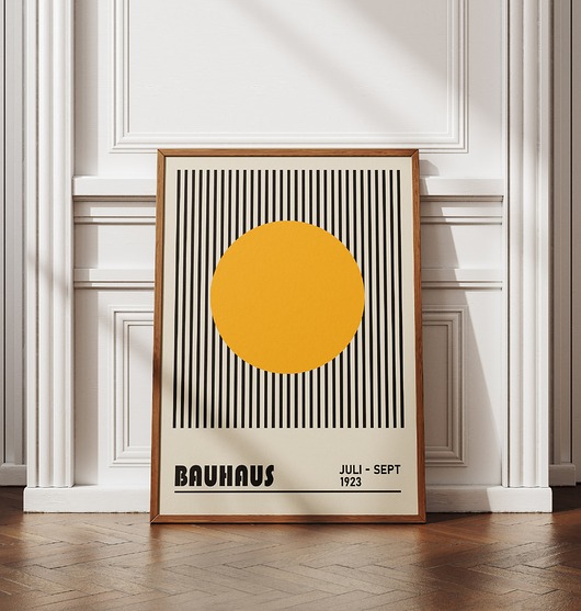 plakaty Minimalistyczny plakat - Bauhaus #20 - Do salonu, sypialni, biura