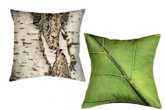 Zestaw poduszek natura = liść + brzoza 45cm AT design