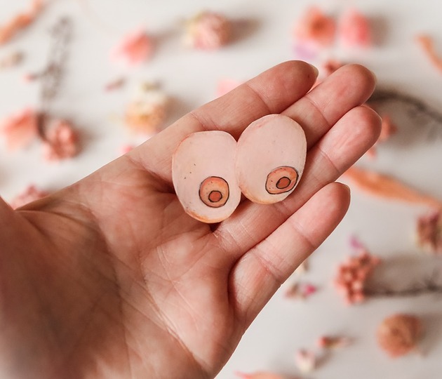 przypinki Zestaw przypinek boobies