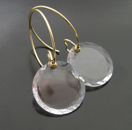 Kolczyki Koła kryształ SWAROVSKI pieklo niebo