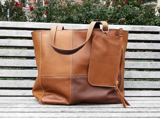 torby na ramię Ruda torba hobo na szerokim pasku