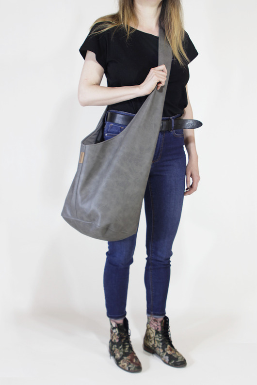 torby XXL Long Boogi Bag szara lekko przecierana