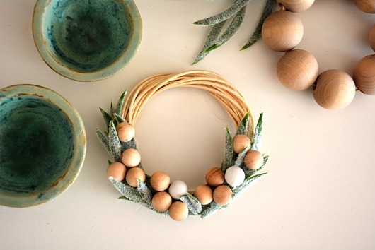 Mini wianek Wooden Love