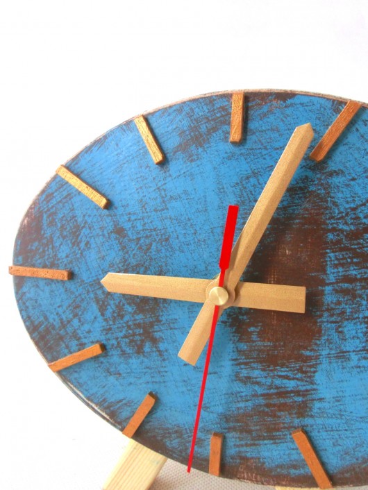 zegarek Mikrobi Elipsa Clock Wood Studio
