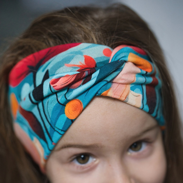 czapki dziecięce Opaska dziewczęca turban