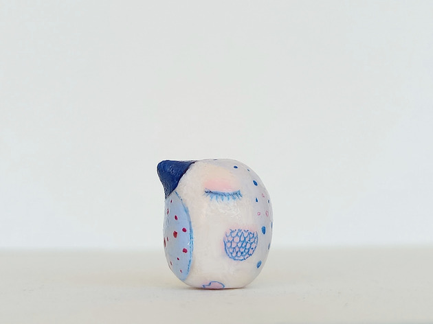 figurki i rzeźby Miniaturowa figurka ptaka
