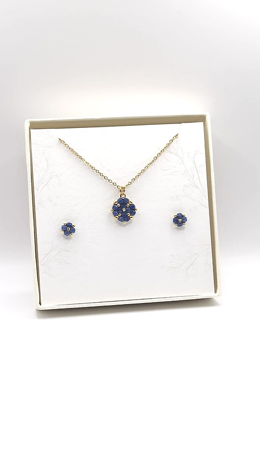 komplet biżuterii Komplet sodalit