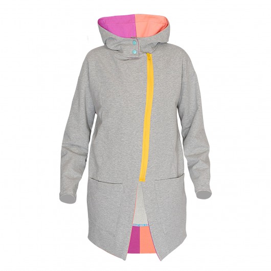 Biker Hoodie Gray marshmallow