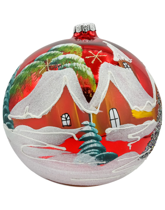 bombki Bombka okrągła: Zimowa Kraina czerwona