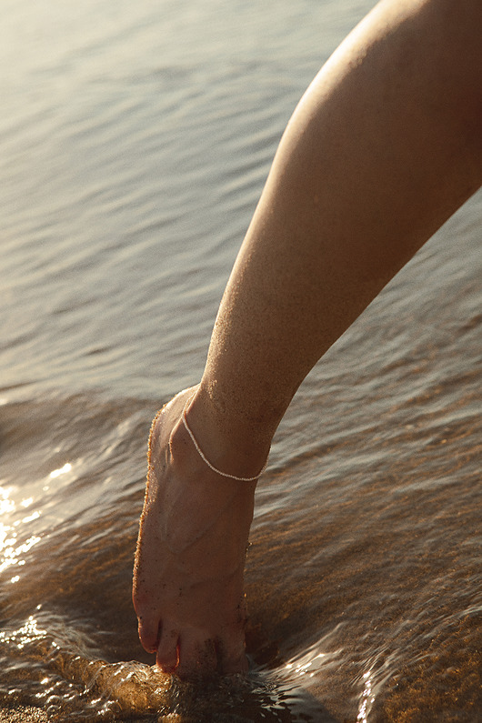 bransoletki złote Bransoletka na nogę złocona Kruszynka