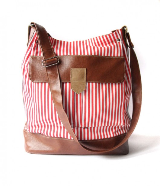 torba - stripes red white&siena - elfagado